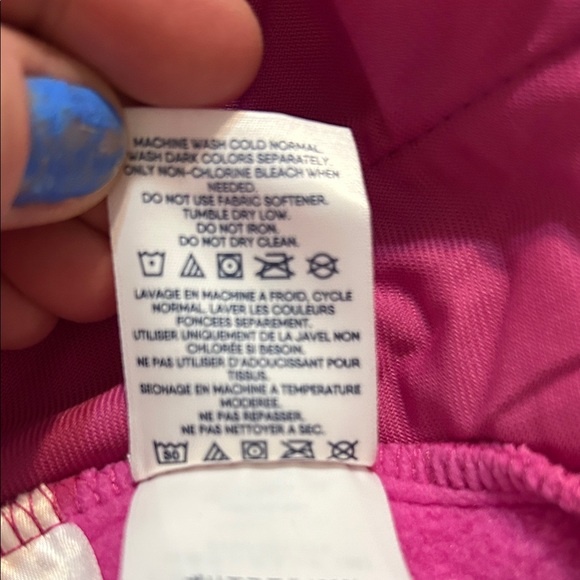 NWOT Lands' End Magenta and Fuchsia Fleece Top size 1X - Picture 5 of 6